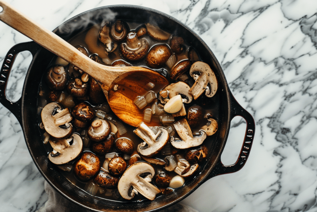 How To Make Immune-Boosting Mushroom Broth 5 Simmering Immune-Boosting Mushroom Broth